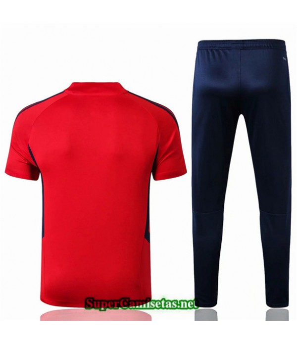 Tailandia Camiseta Kit De Entrenamiento Arsenal V238 Rojo/azul Oscuro Cuello V 2019/20
