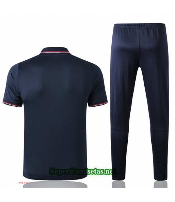 Tailandia Camiseta Kit De Entrenamiento Chelsea Polo V241 Azul Oscuro 2019/20