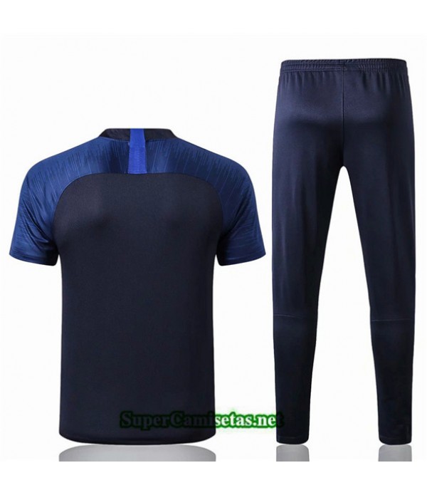 Tailandia Camiseta Kit De Entrenamiento Chelsea V242 Azul Oscuro Cuello V 2019/20