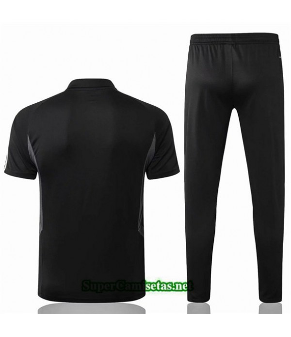 Tailandia Camiseta Kit De Entrenamiento Juventus Polo V260 Negro/ Banda Blanco 2019/20