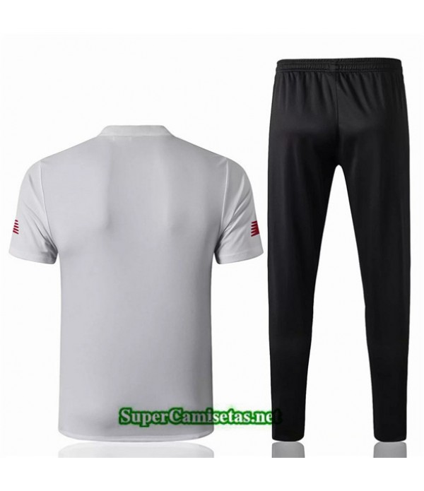 Tailandia Camiseta Kit De Entrenamiento Liverpool V244 Blanco/negro Cuello Redondo 2019/20