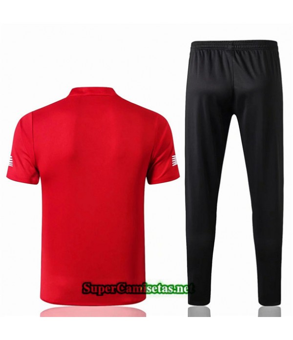 Tailandia Camiseta Kit De Entrenamiento Liverpool V248 Rojo/negro Cuello Redondo 2019/20