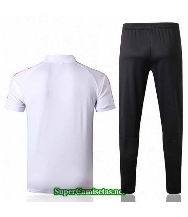 Tailandia Camiseta Kit De Entrenamiento Psg Polo V222 Blanco/negro 2019/20