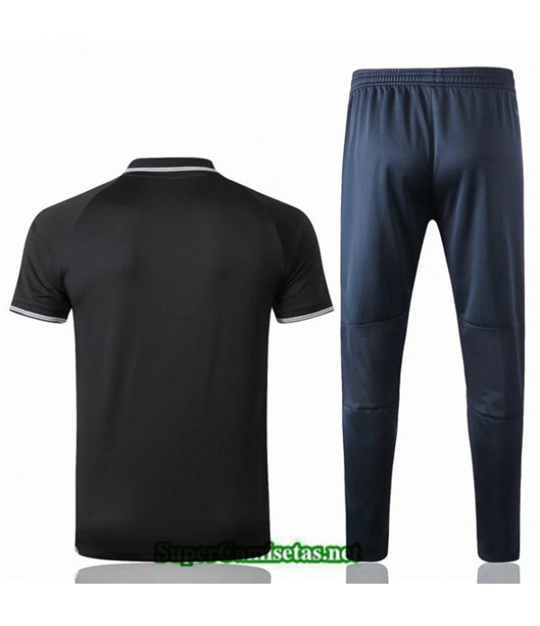 Tailandia Camiseta Kit De Entrenamiento Real Madrid Polo V216 Negro 2019/20
