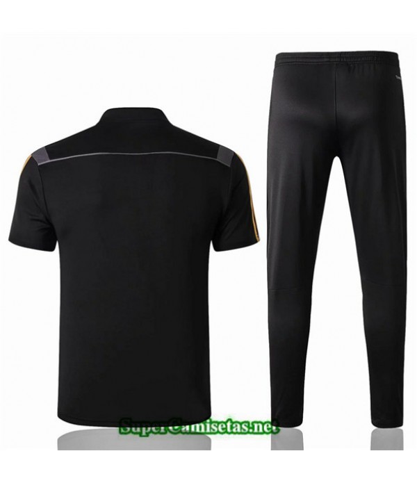 Tailandia Camiseta Kit De Entrenamiento Real Madrid Polo V217 Negro 2019/20