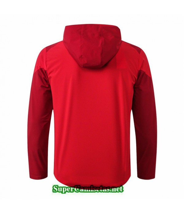 Tailandia Camiseta Liverpool Chaqueta Rompevientos Sombrero V318 Rojo 2019/20