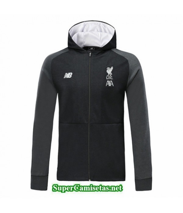 Tailandia Camiseta Liverpool Chaqueta Sombrero V316 Negro 2019/20