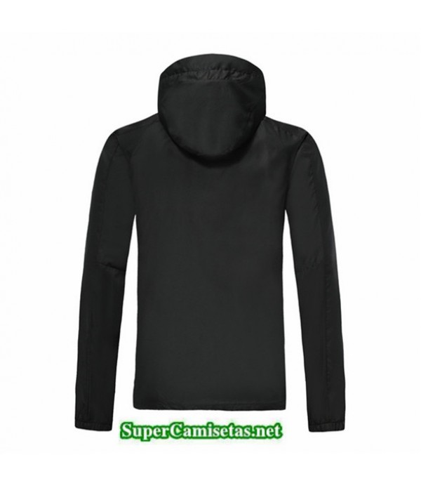 Tailandia Camiseta Manchester City Chaqueta Rompevientos Sombrero V324 Black 2019/20