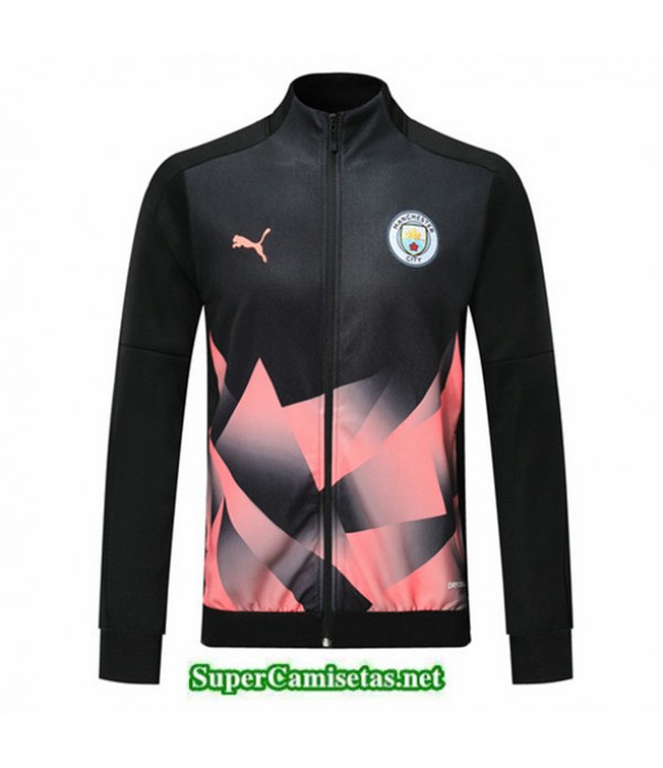 Tailandia Camiseta Manchester City Chaqueta V319 Negro/rosa 2019/20