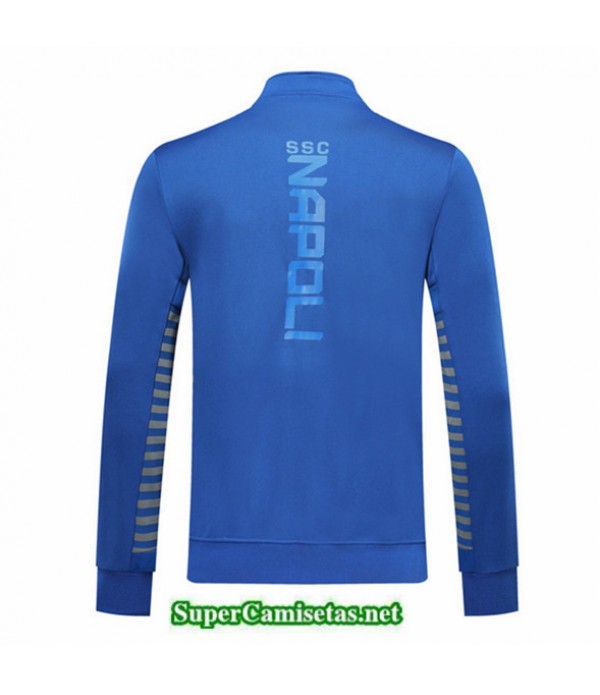 Tailandia Camiseta Napoli Chaqueta V358 Azul/gris 2019/20