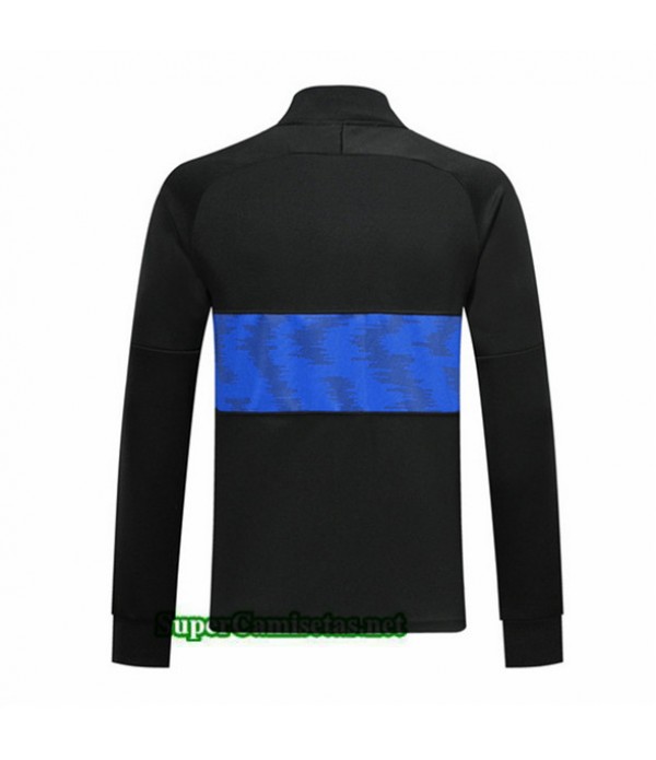 Tailandia Camiseta Psg Chaqueta V295 Negro/banda Azul 2019/20
