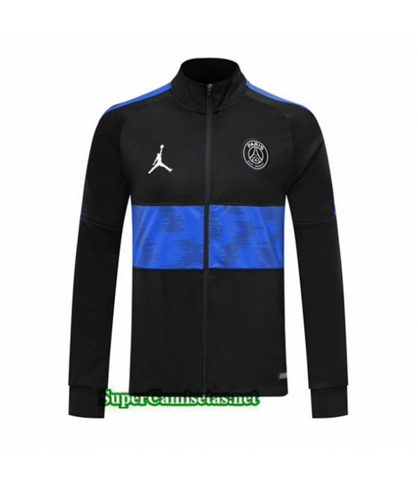 Tailandia Camiseta Psg Chaqueta V295 Negro/banda Azul 2019/20