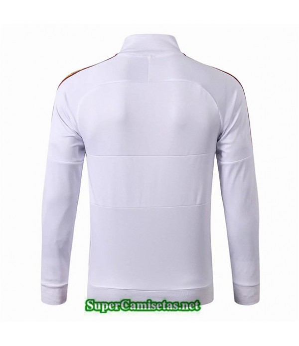 Tailandia Camiseta Roma Chaqueta V338 Blanco/azul Oscuro 2019/20