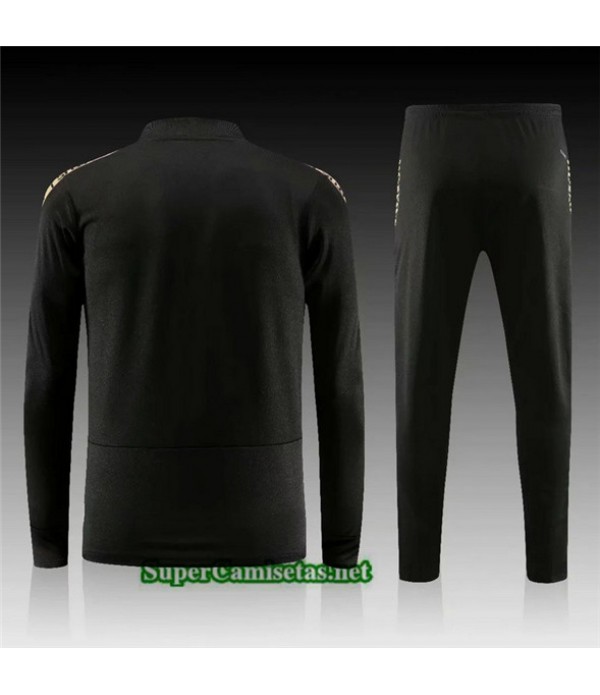 Tailandia Chandal Juventus V117 Negro Cuello V 2019/20