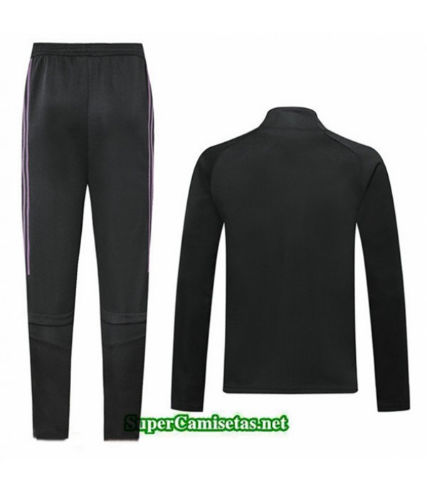 Tailandia Chaqueta Chandal Mexico V024 Negro/banda Púrpura 2019/20