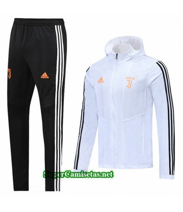 Tailandia Chaqueta Rompevientos Juventus V122 Sombrero Blanco/negro 2019/20