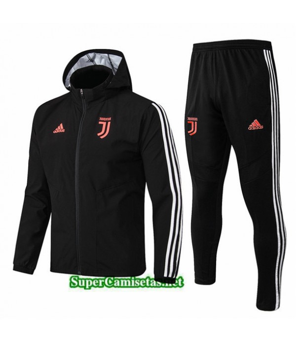 Tailandia Chaqueta Rompevientos Juventus V124 Sombrero Negro 2019/20