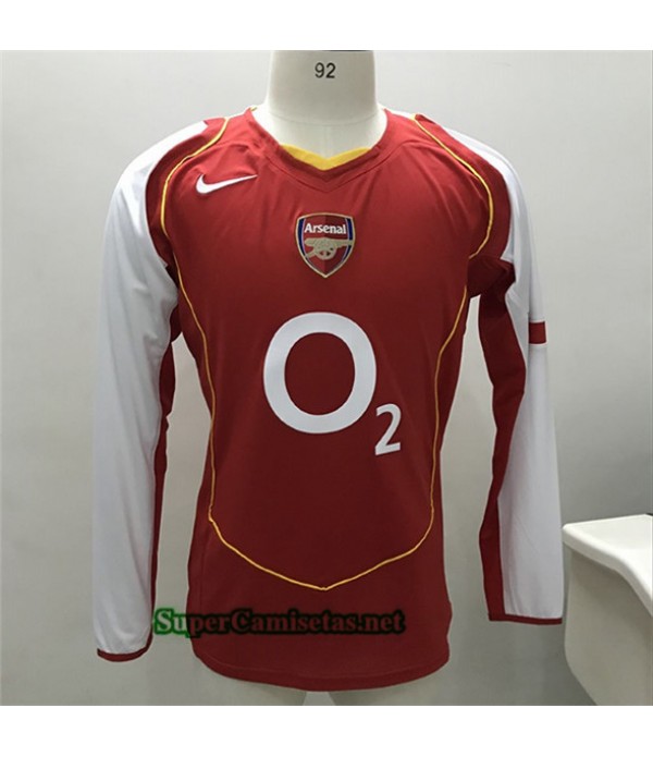 Tailandia Primera Equipacion Camiseta Clasicas Arsenal Manga Larga 2004 05