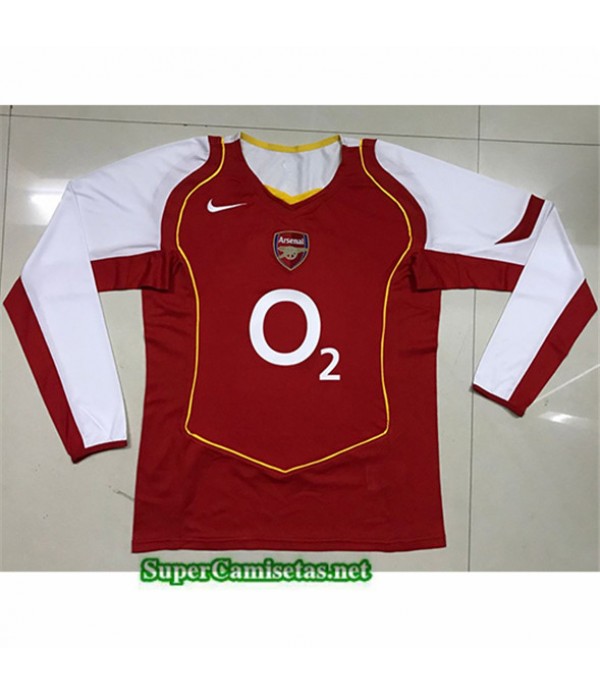 Tailandia Primera Equipacion Camiseta Clasicas Arsenal Manga Larga 2004 05