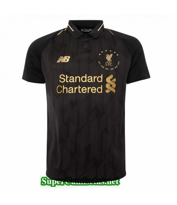 Tailandia 6 Estrellas Edición Conmemorativa Equipacion Camiseta Liverpool Negro 2019/20
