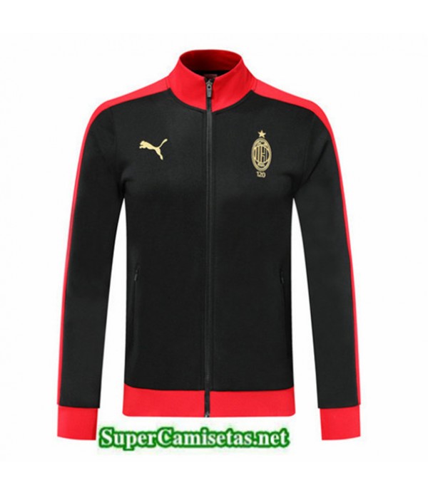 Tailandia Camiseta Ac Milan Chaqueta Negro/rojo 2019/20