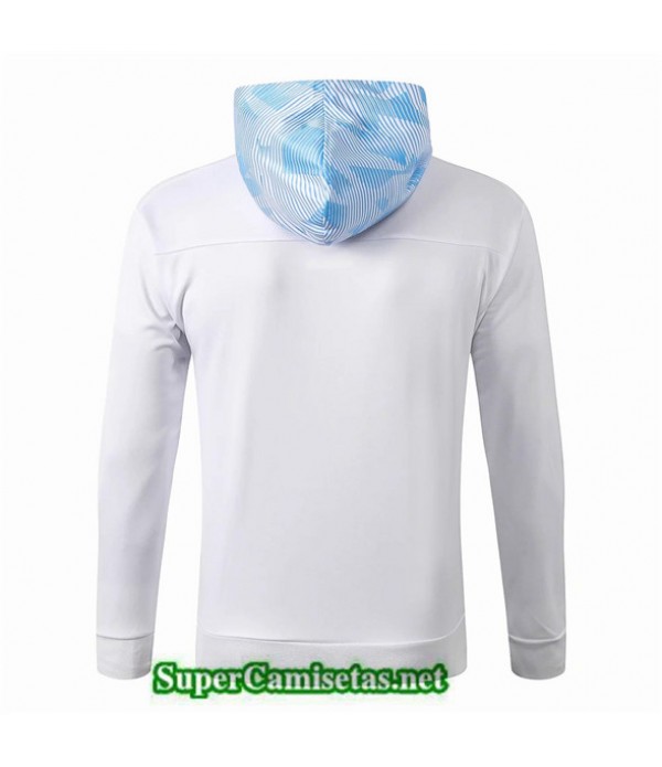 Tailandia Camiseta Marsella Chaqueta Blanco/azul Sombrero 2019/20