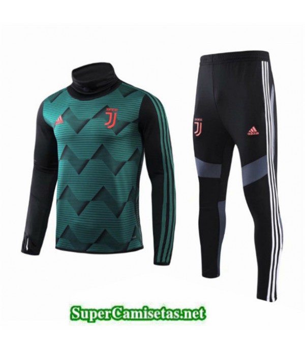 Tailandia Chandal Niños Juventus Verde/negro Cuello Alto 2019/20