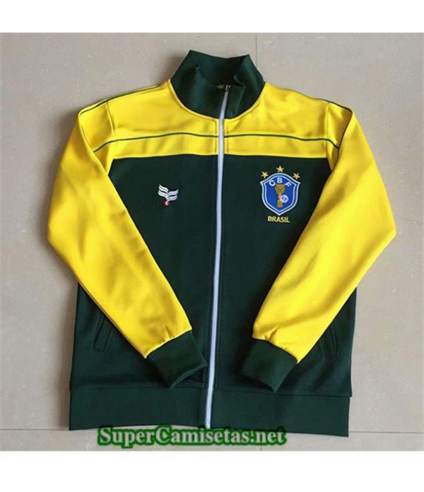 Tailandia Chaqueta Equipacion Camiseta Clasicas Brasil 1982