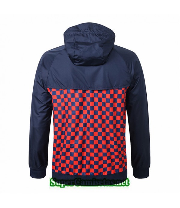 Tailandia Camiseta Barcelona Rompevientos Azul Oscuro/rojo Rejilla 2019/20