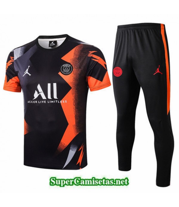 Tailandia Camiseta Kit De Entrenamiento Psg Negro/...