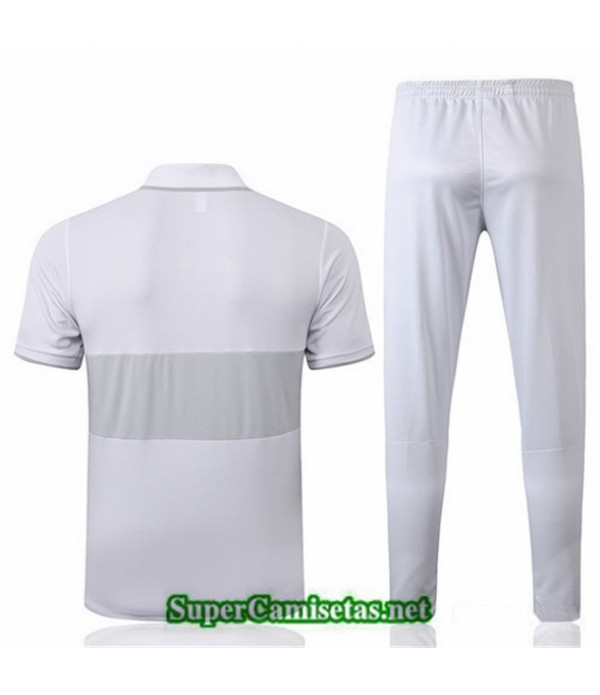 Tailandia Camiseta Kit De Entrenamiento Psg Polo Blanco/gris 2019/20