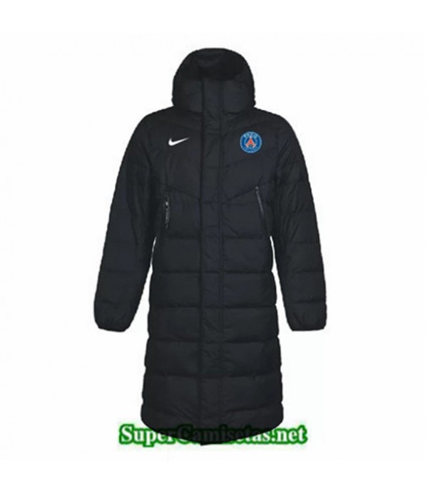 Tailandia Camiseta Psg Abrigo Acolchado Largo Negr...