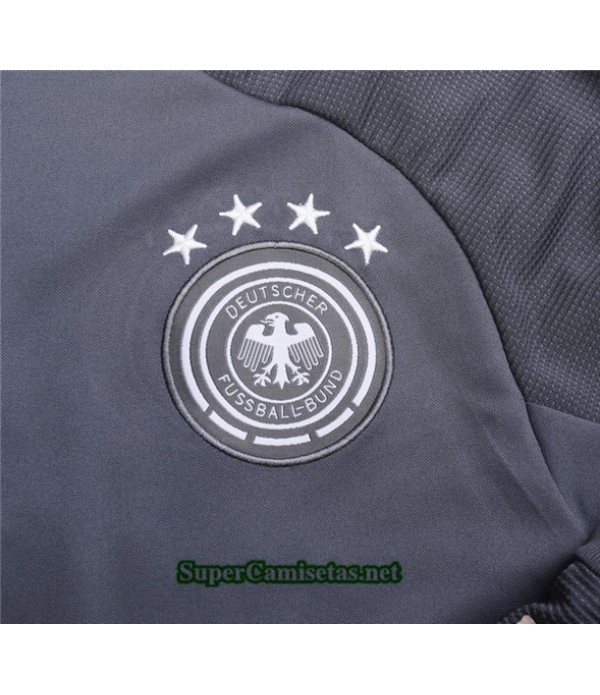 Tailandia Chandal Alemania 03s09 Gris Oscuro Cremallera Mitad 2020/21