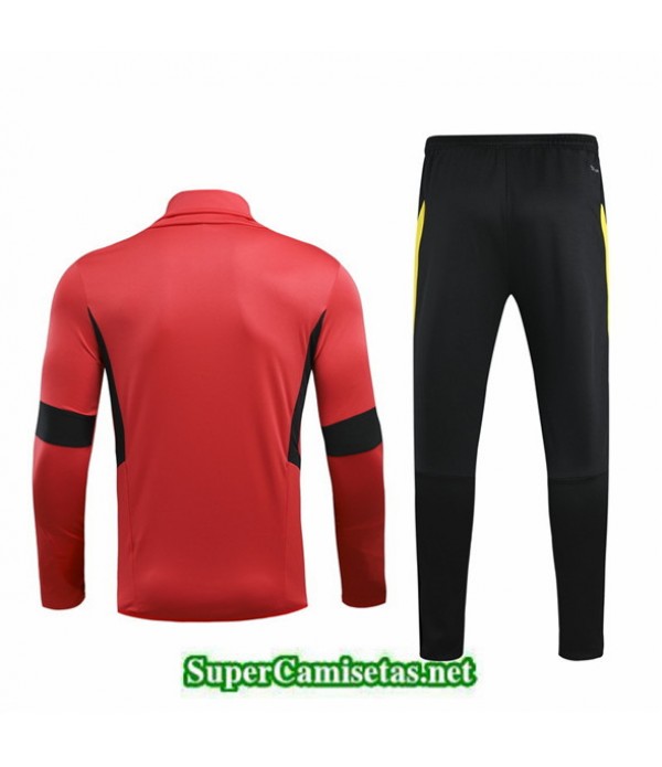 Tailandia Chandal Manchester United 03s34 Rojo/negro Cuello Alto 2019/20