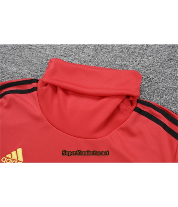 Tailandia Chandal Manchester United 03s34 Rojo/negro Cuello Alto 2019/20