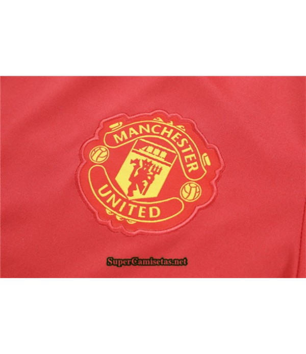 Tailandia Chandal Manchester United 03s34 Rojo/negro Cuello Alto 2019/20