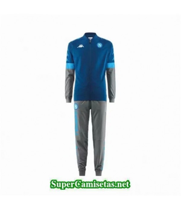 Tailandia Chaqueta Chandal Napoli 03s41 Azul/gris 2019/20