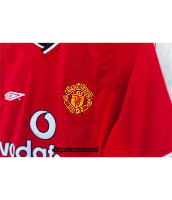 Tailandia Primera Camisetas Clasicas Manchester United Hombre 2000 02