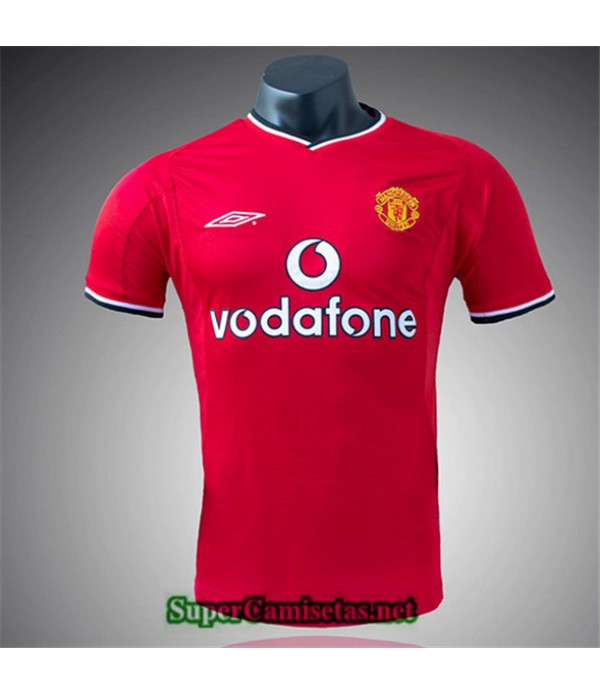 Tailandia Primera Camisetas Clasicas Manchester United Hombre 2000 02