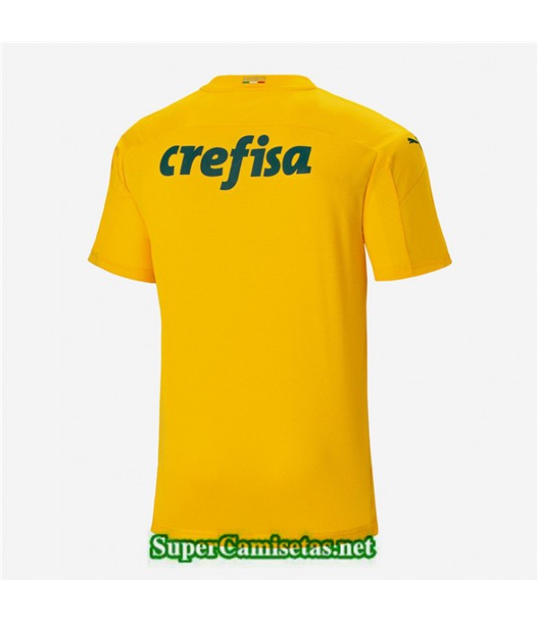 Tailandia Primera Equipacion Camiseta Palmeiras Portero Amarillo 2020/21