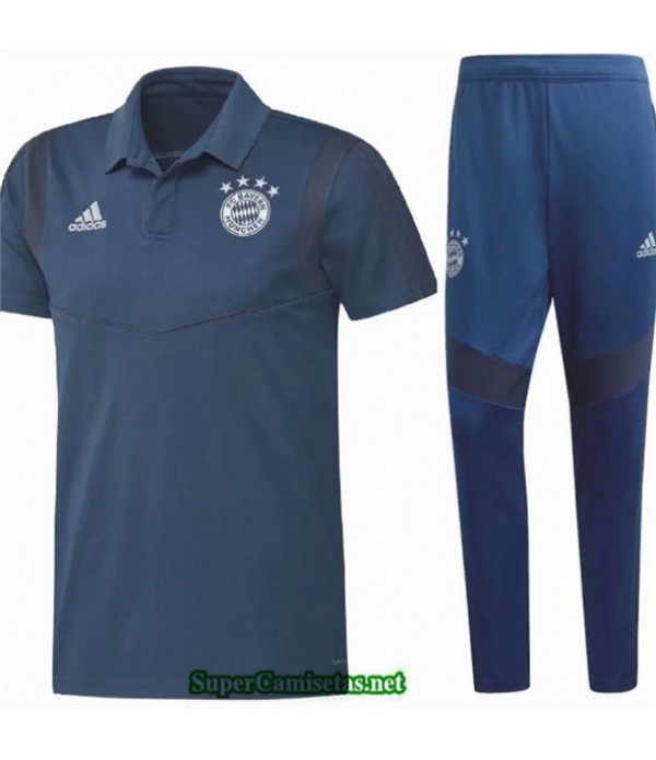 Tailandia Camiseta Kit De Entrenamiento Bayern Munich Azul Marino 2020/21