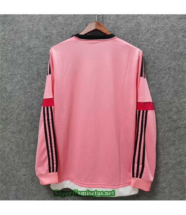 Tailandia Camisetas Clasicas Juventus Manga Larga Rosa Hombre 2015 16