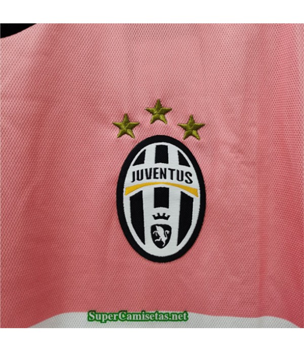 Tailandia Camisetas Clasicas Juventus Manga Larga Rosa Hombre 2015 16