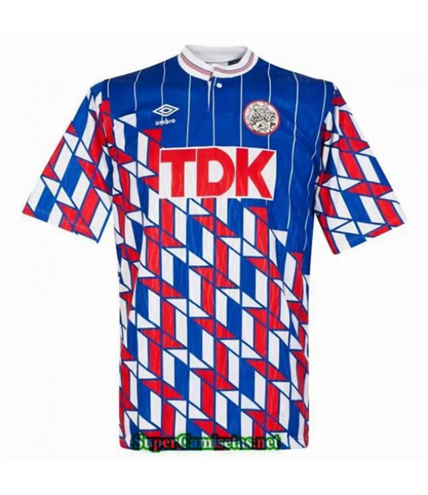 Tailandia Segunda Camisetas Clasicas Ajax Hombre 1990