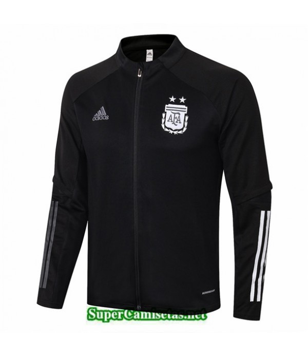 Tailandia Camiseta Argentina Chaqueta Negro Cuello Bajo 2020/21