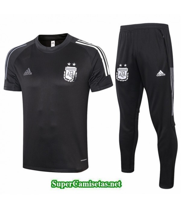 Tailandia Camiseta Kit De Entrenamiento Argentina Negro 2020/21