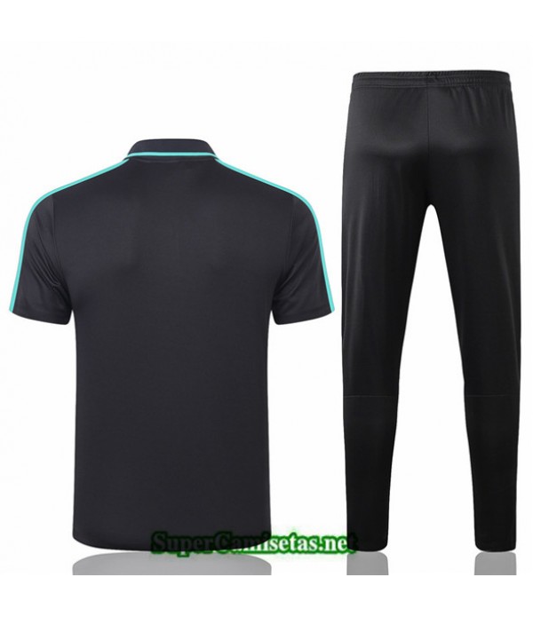 Tailandia Camiseta Kit De Entrenamiento Barcelona Polo Negro/negro 2020/21