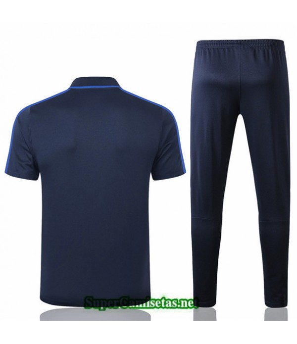 Tailandia Camiseta Kit De Entrenamiento Chelsea Polo Azul Oscuro/azul 2020/21