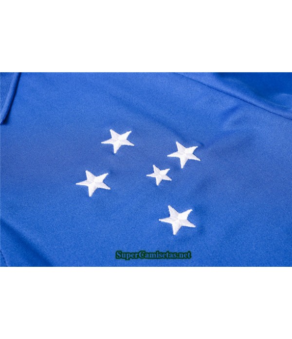 Tailandia Camiseta Kit De Entrenamiento Cruzeiro Polo Azul 2020/21