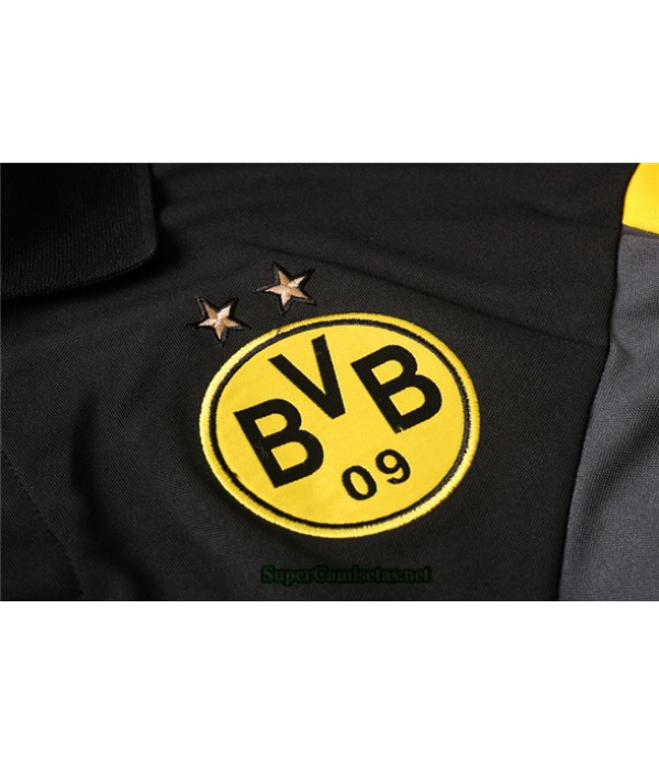Tailandia Camiseta Kit De Entrenamiento Dortmund Polo Gris/negro 2020/21